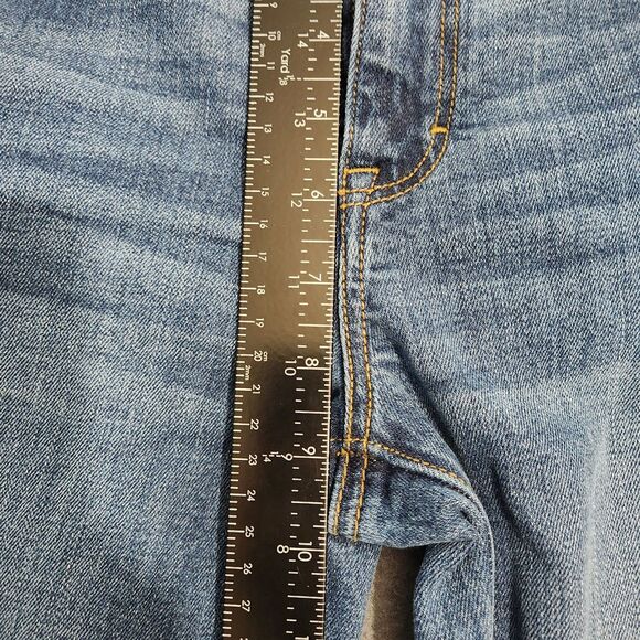 American Eagle Women 8 Mid Rise Kick Boot Super Stretch Jeans - Picture 12 of 13